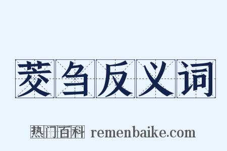 茭刍反义词是什么意思的图片